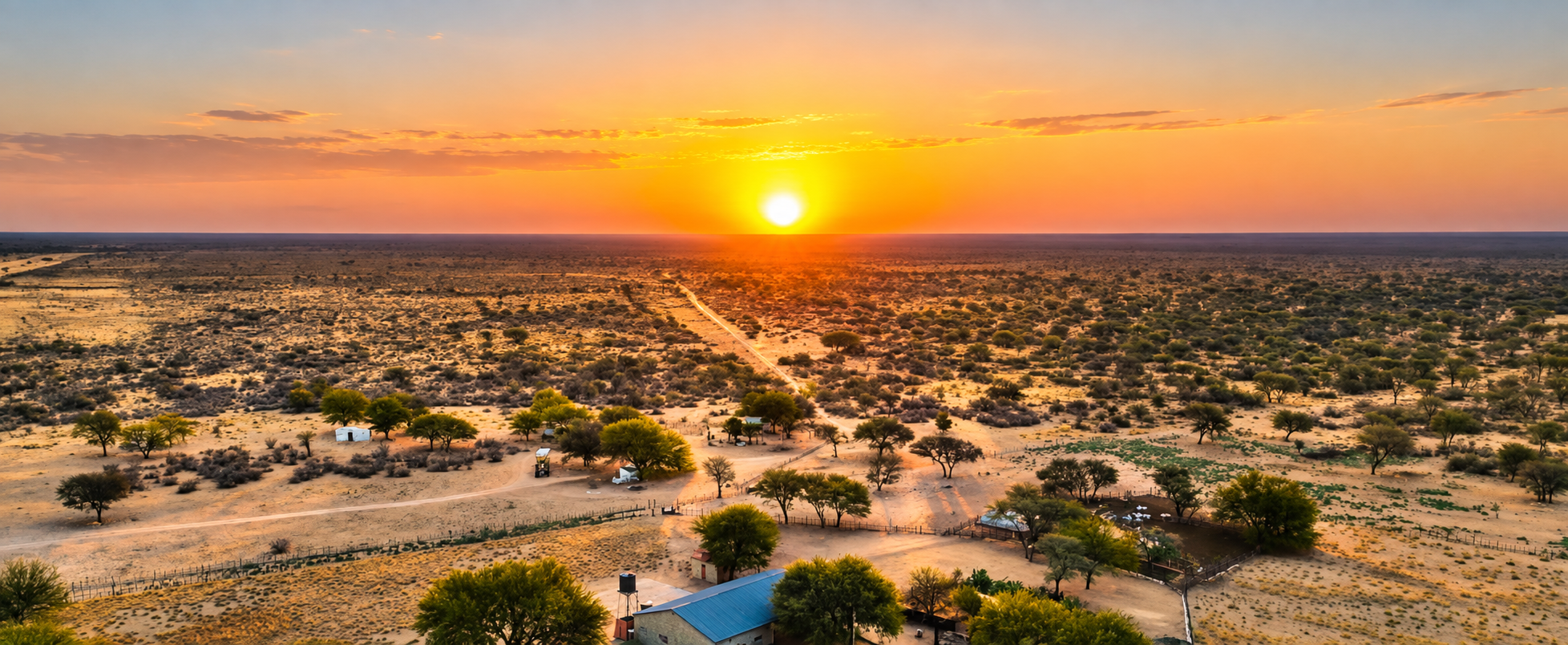 The open Namibian landscape surrounding Soetblomspan